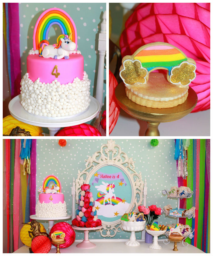 Unicorn Birthday Party Decorations Ideas
 Kara s Party Ideas Rainbow Unicorn Themed Birthday Party