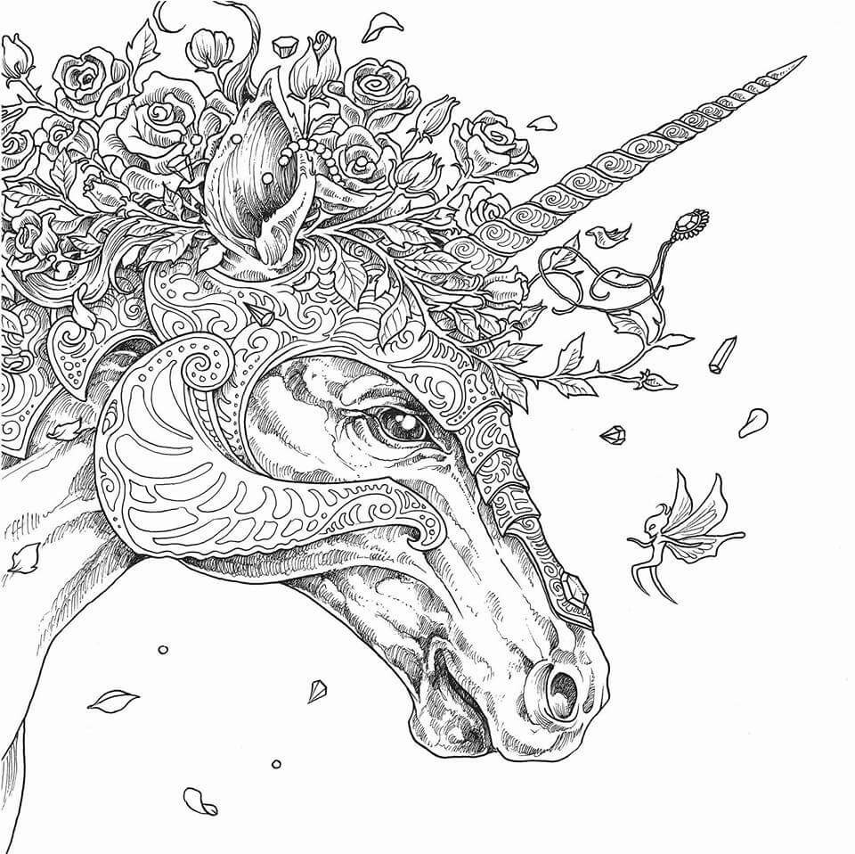 Unicorn Coloring Pages For Adults
 Unicorn Coloring Pages for Adults Best Coloring Pages