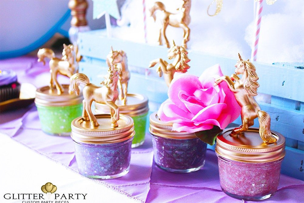 Unicorn Food Party Favor Ideas
 Unicorn slime DIY tutorial for unicorn themed party