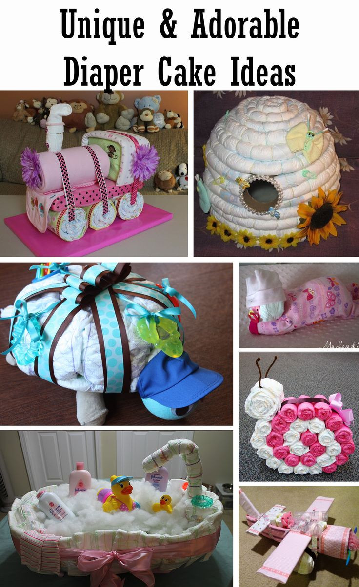 Unique Baby Shower Gift Ideas Pinterest
 Adorable Diaper Cake Ideas