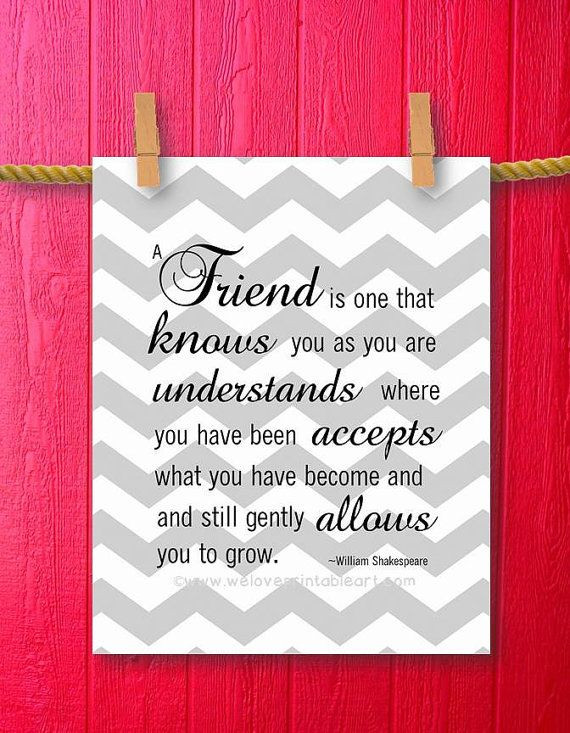 Unique Friendship Quotes
 Unique Friendship Gifts Gray Chevron Friendship Quotes