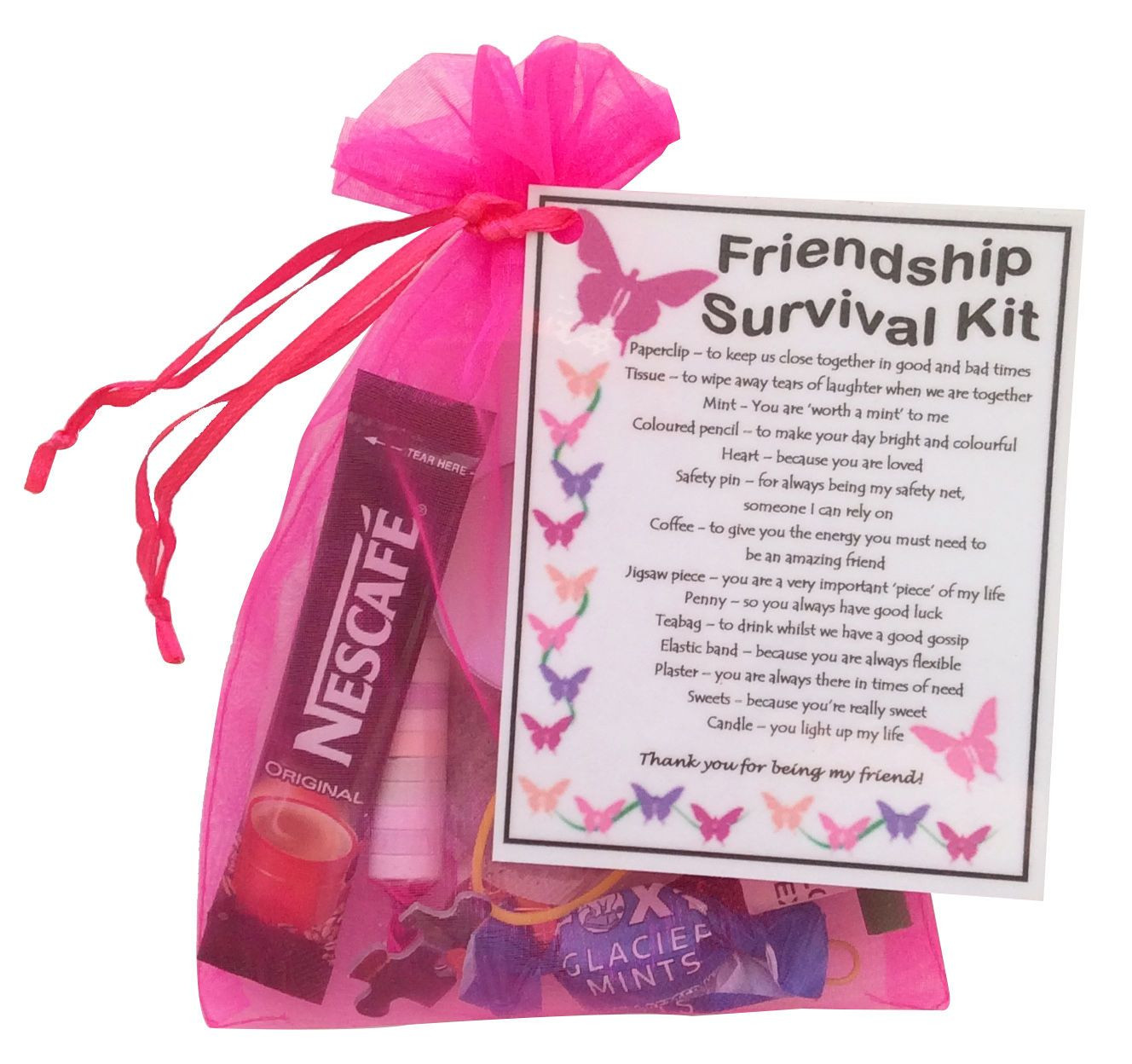 Unique Gift Ideas Best Friends
 Friendship BFF Best Friend Survival kit t unique