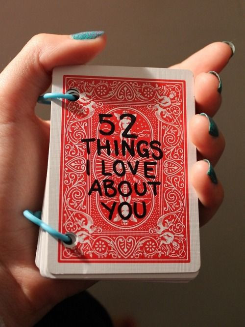 Unique Gift Ideas For Girlfriend
 Cute t idea for someone you love deck of cards 52