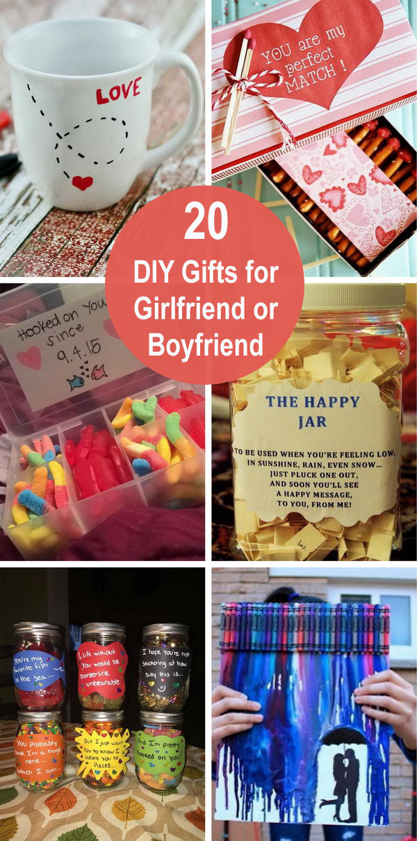 Unique Gift Ideas For Girlfriend
 20 DIY Gifts for Girlfriend or Boyfriend