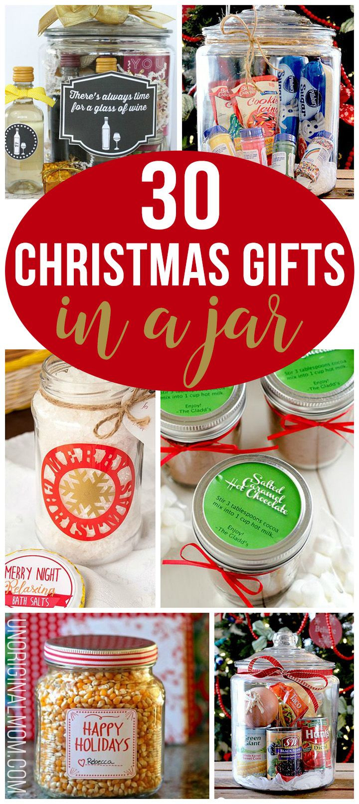 Unique Holiday Gift Ideas
 30 Christmas Gifts in a Jar