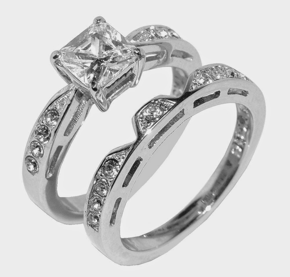 Unique Wedding Ring Sets For Her
 Unique Womens Wedding Ring Sets Rectangle Diamond Model