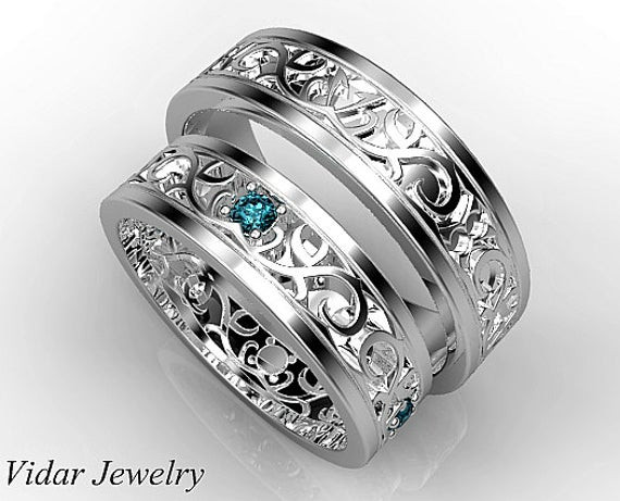 Unique Wedding Ring Sets For Her
 His And Her Wedding Bands Wedding Band Set Unique Matching