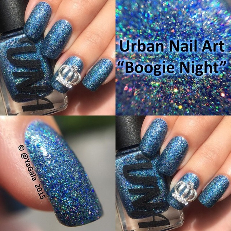 Urban Nail Designs
 Urban Nail Art UNA Boogie Night Swatch by Lou