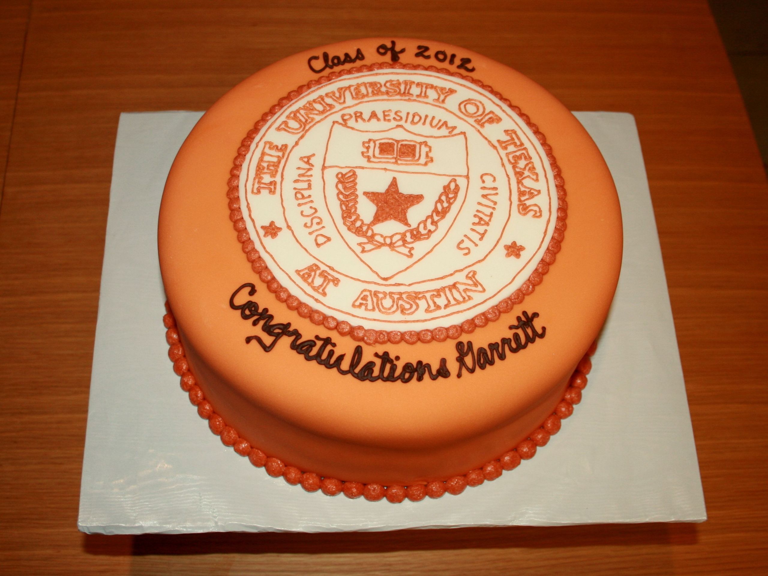 Ut Graduation Party Ideas
 University of Texas cake