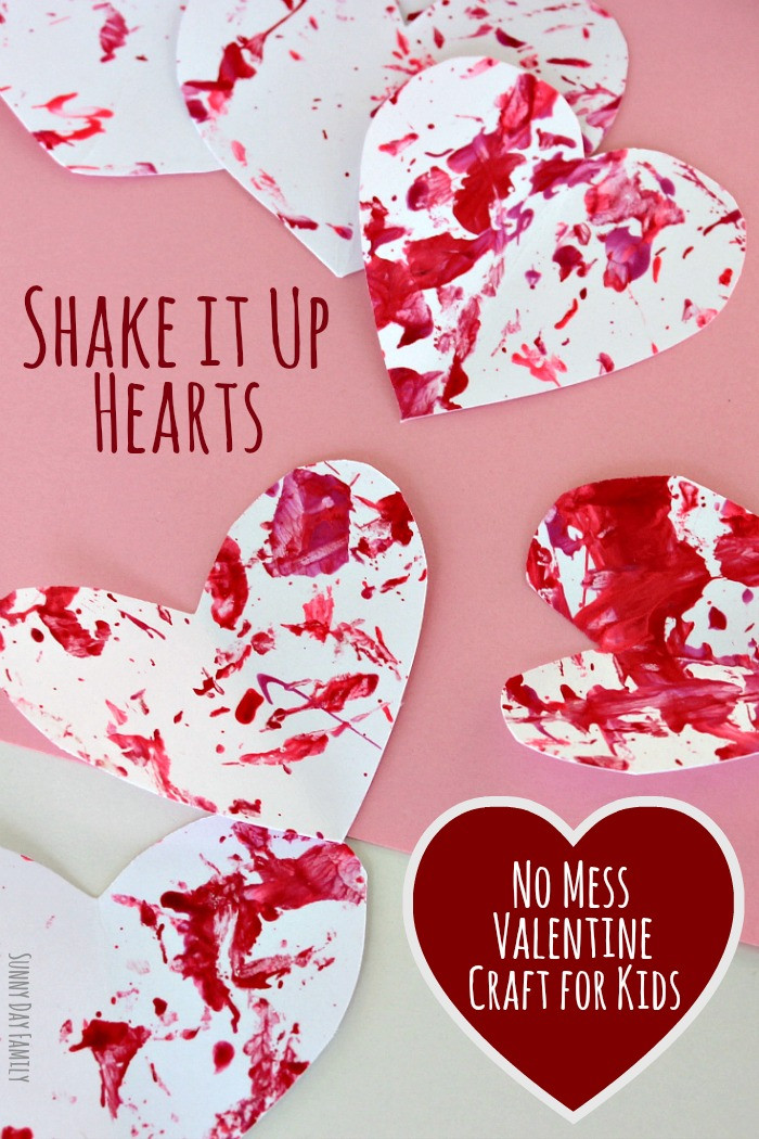Valentine Art Projects For Preschoolers
 Shake It Up Hearts No Mess Valentine Craft for