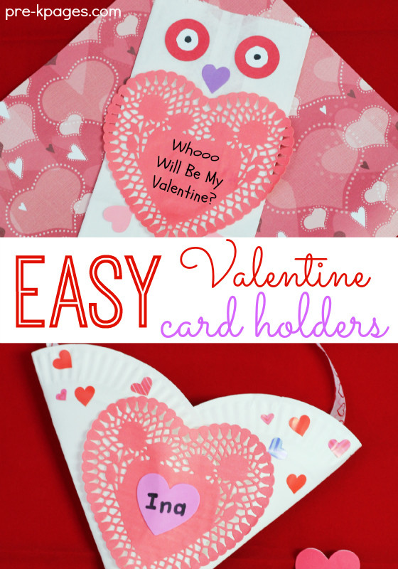 Valentine Cards Craft For Preschool
 Easy Valentine Card Holders