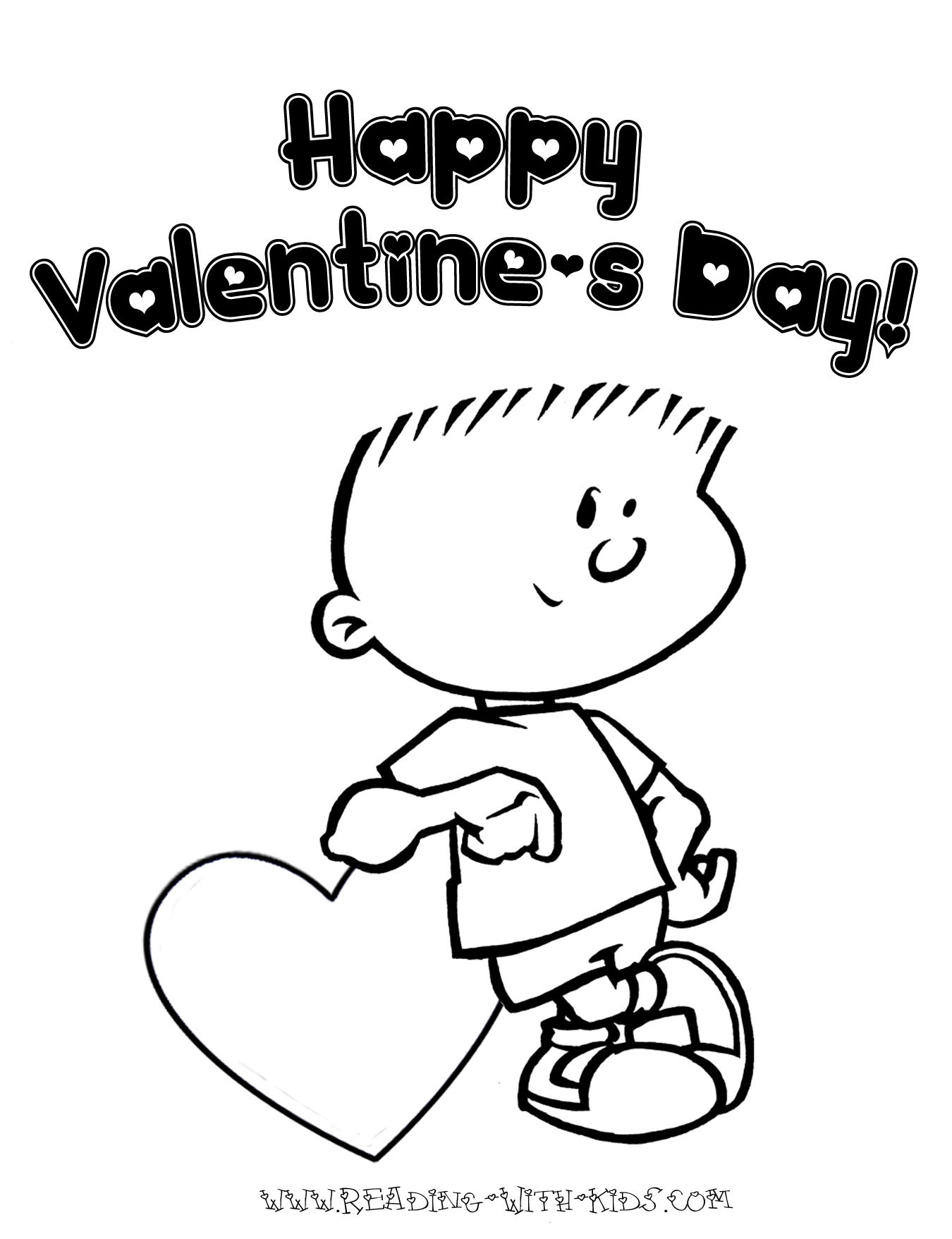 Valentine Coloring Pages For Boys
 All Holiday Coloring Pages