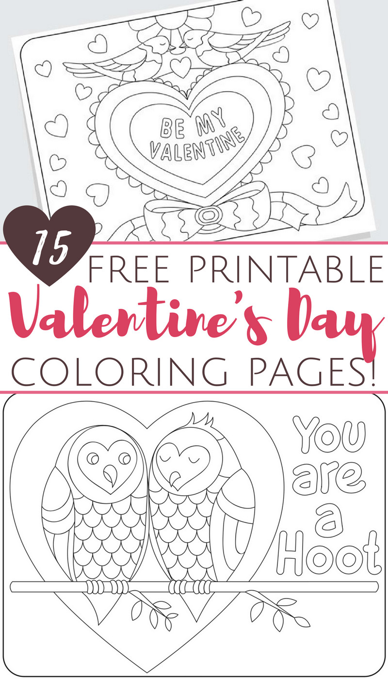 Valentine Coloring Pages Free Printable
 Free Printable Valentine s Day Coloring Pages for Adults