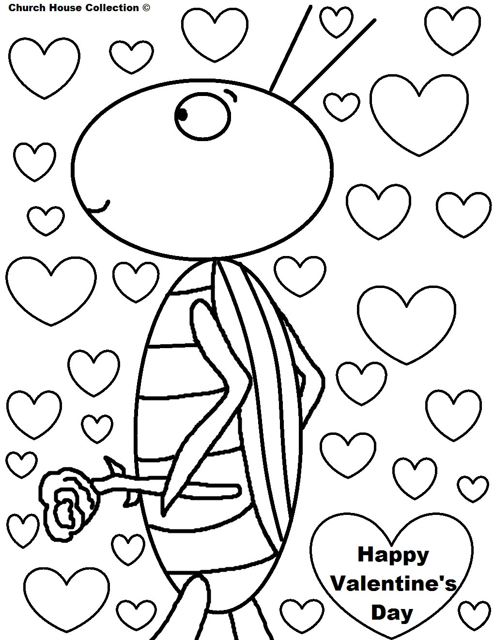 Valentine Coloring Pages Free Printable
 Church House Collection Blog Valentine s Day Coloring