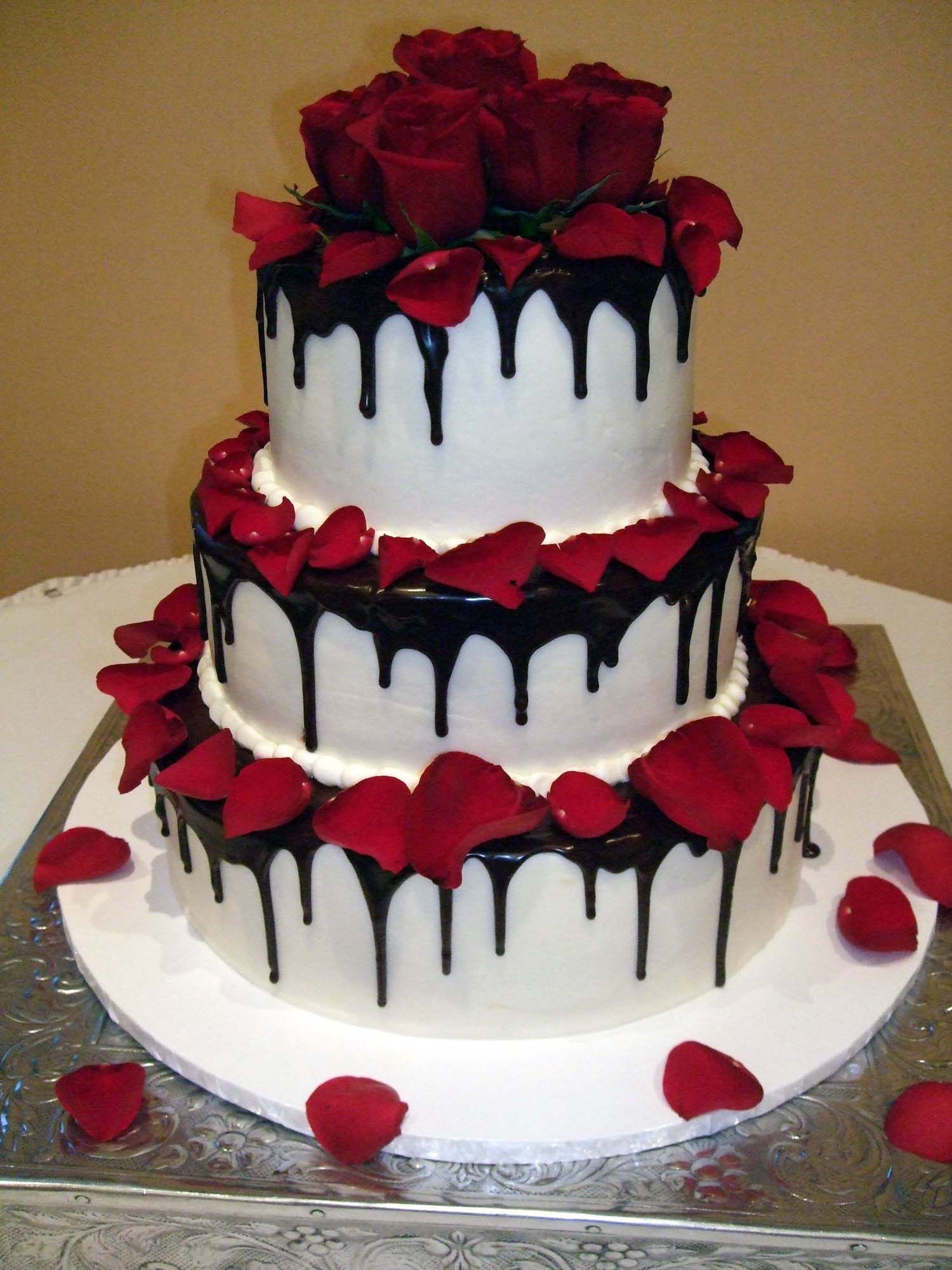 Valentine Day Wedding Cakes
 valentine wedding cake pictures