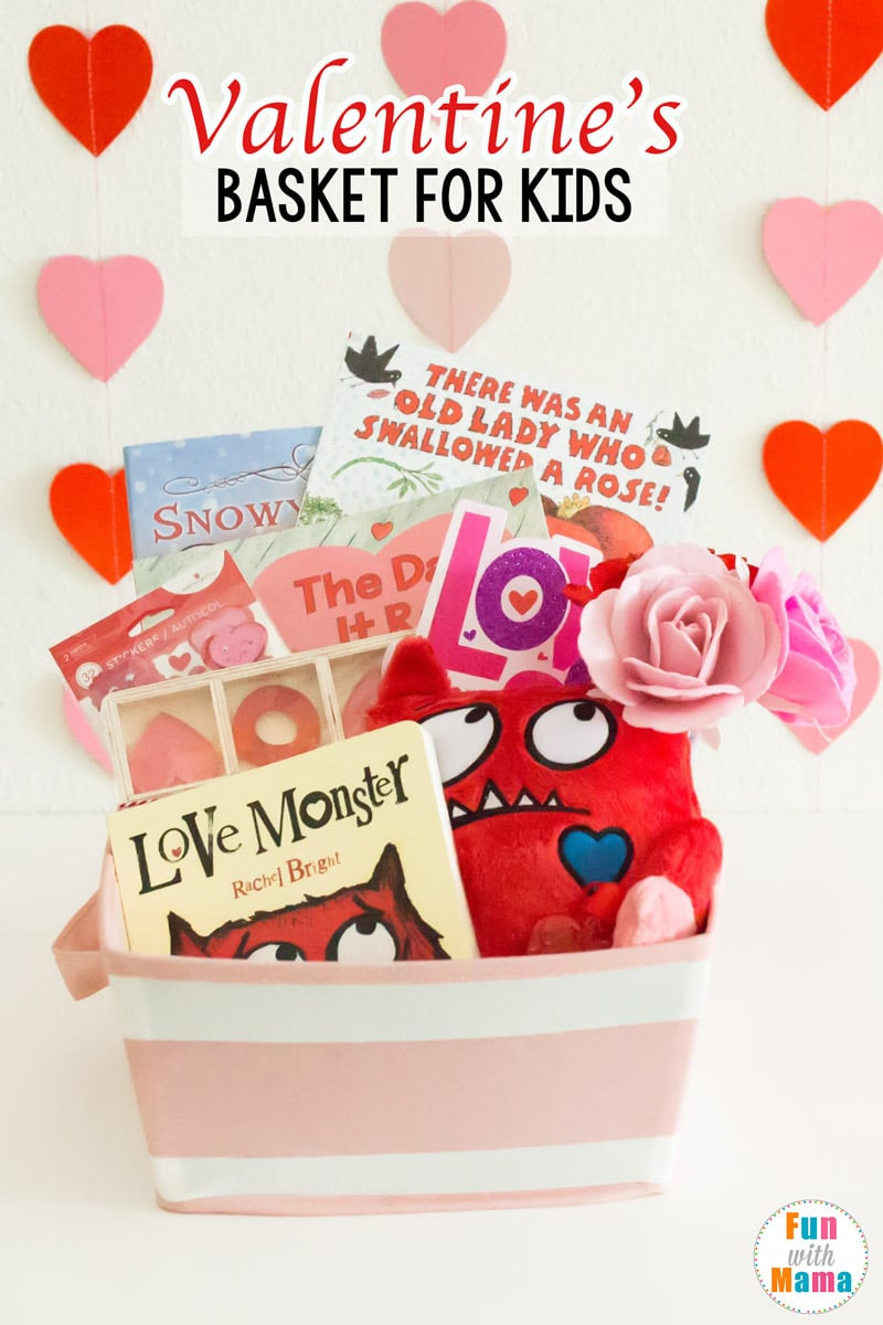 Valentine Gift Baskets Kids
 Valentines Basket Valentine s Gifts For Kids Fun with Mama