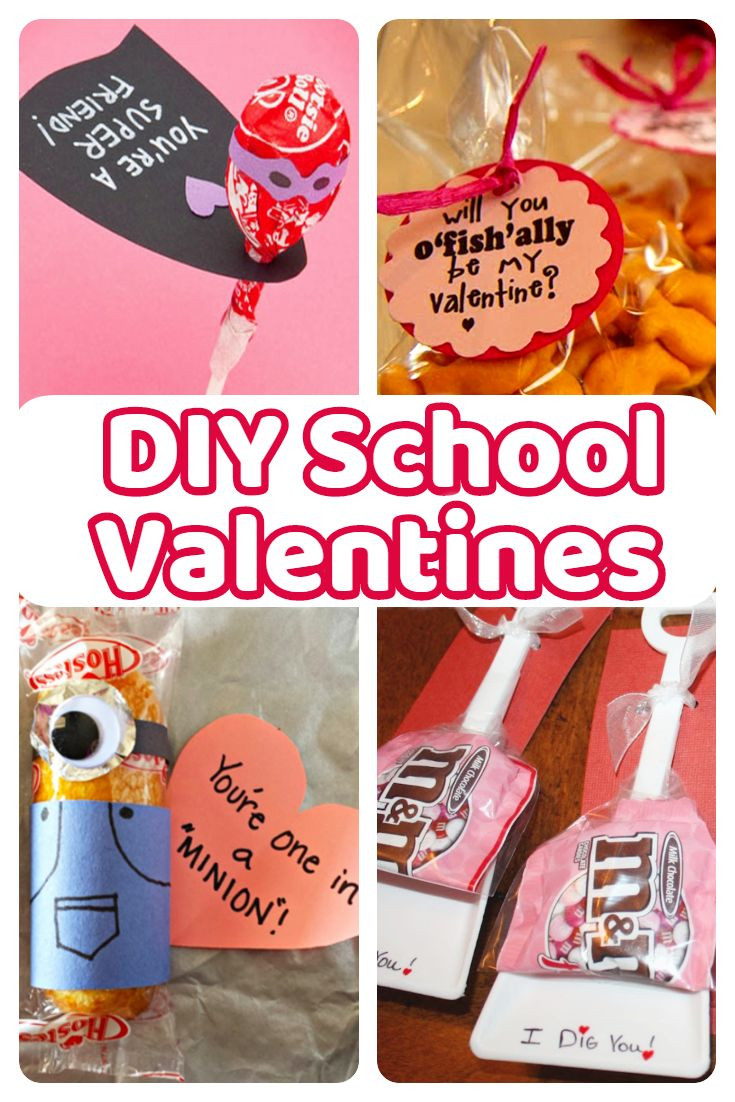Valentine Gift Ideas For College Students
 DIY School Valentine Cards for Classmates and Teachers