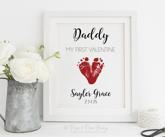 Valentine Gift Ideas For Father
 First Valentine s Day Gift for New Dad Daddy Baby