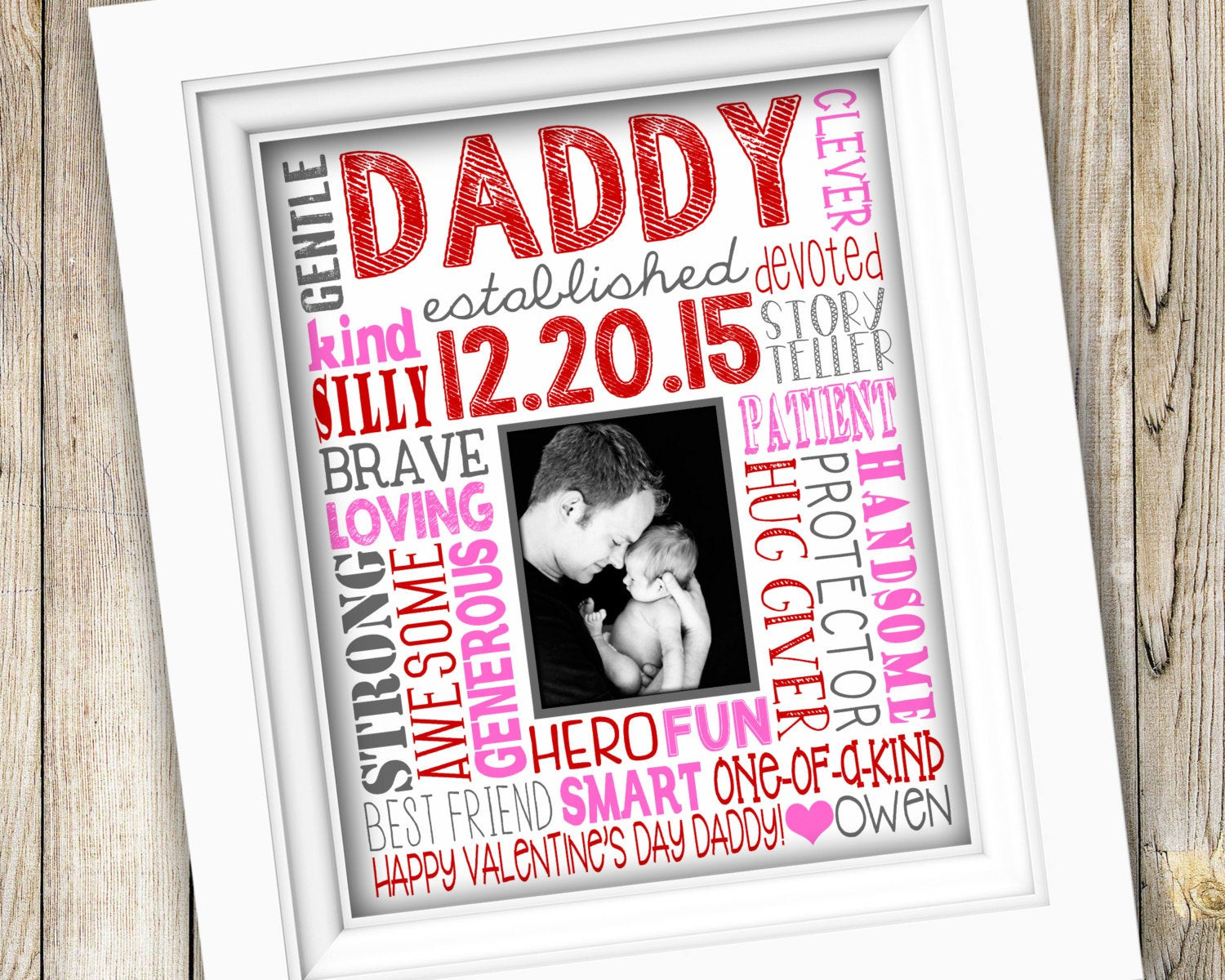 Valentine Gift Ideas For Father
 Valentine s Day Gift for Dad Printable Daddy