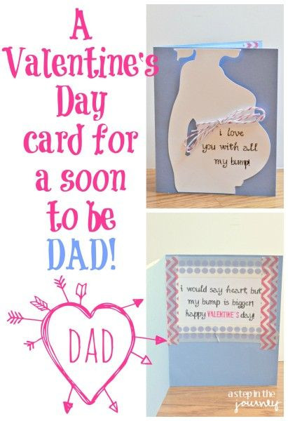 Valentine Gift Ideas For Father
 Valentine’s Day Card for a Soon to be Dad