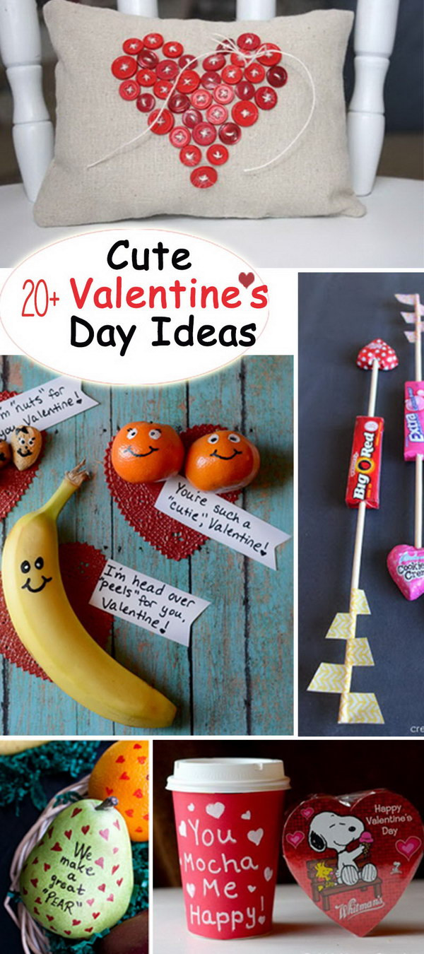 Valentine Sweet Gift Ideas
 20 Cute Valentine s Day Ideas Hative