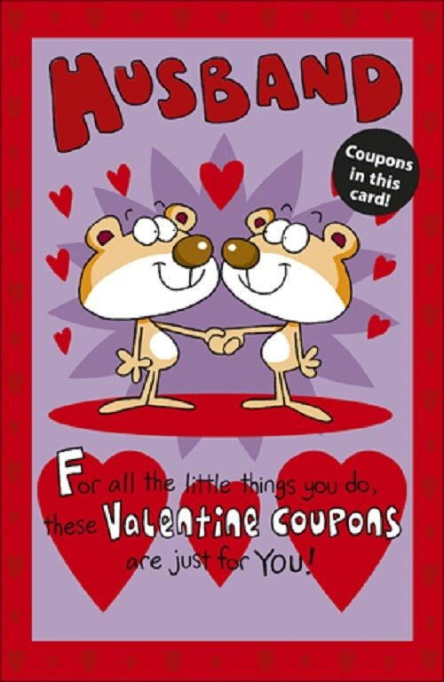 Valentine'S Day Brownies
 Husband Valentine s Day Love Coupons Inside Card Valentine