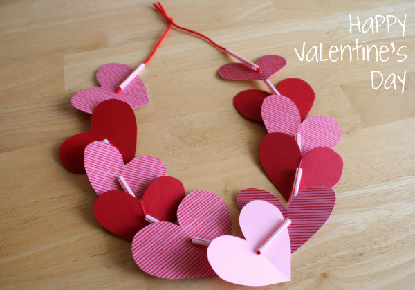 Valentines Craft Ideas For Preschoolers
 Preschool Crafts for Kids Valentine s Day Heart Necklace Preschool Craft