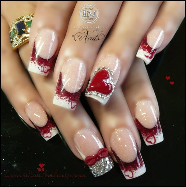 Valentines Day Nail Designs
 36 Romantic and Lovely Nail Art Design For Valentine s Day
