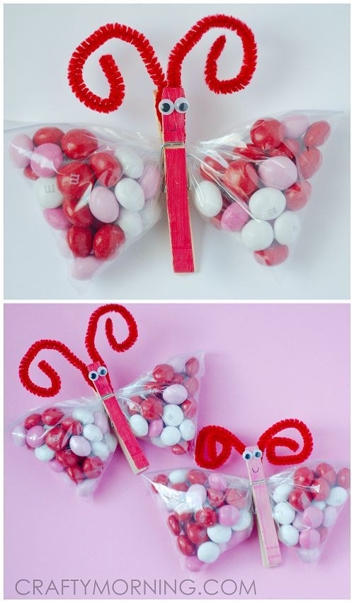 Valentines Gift Ideas For Kids
 Valentine M&M Butterfly Treats