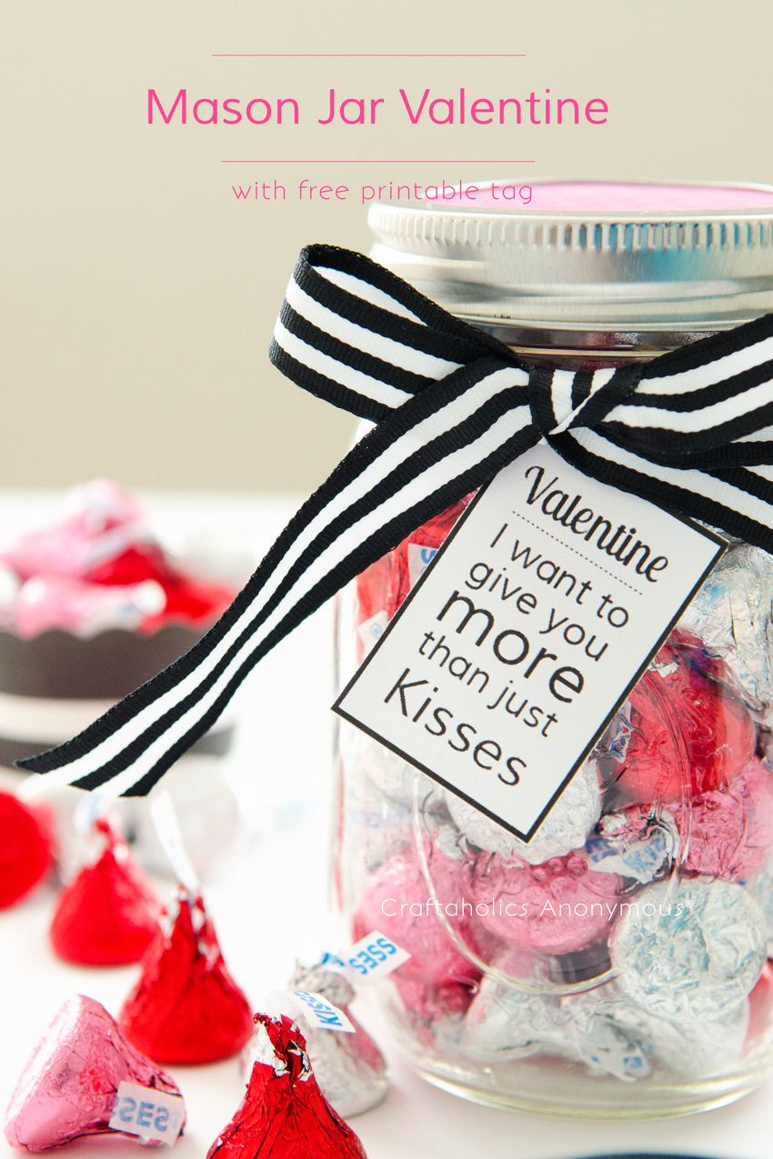 Valentines Gift Ideas For Your Boyfriend
 Mason Jar Valentine with Free Printable Craftaholics Anonymous