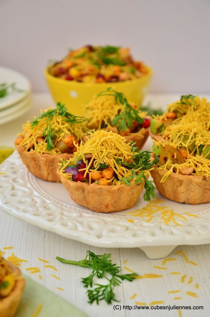 Veg Indian Appetizers
 Fruity Tart Chaat
