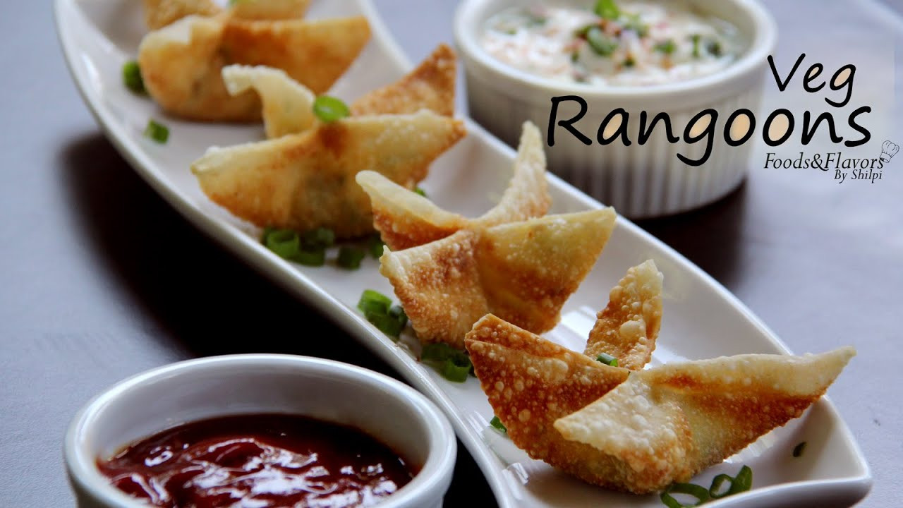 Veg Indian Appetizers
 Veg Rangoon cream cheese wontons