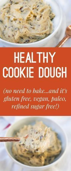 Vegan Cookie Dough Recipes
 Healthy Chocolate Chip Cookie Dough Gluten Free Vegan
