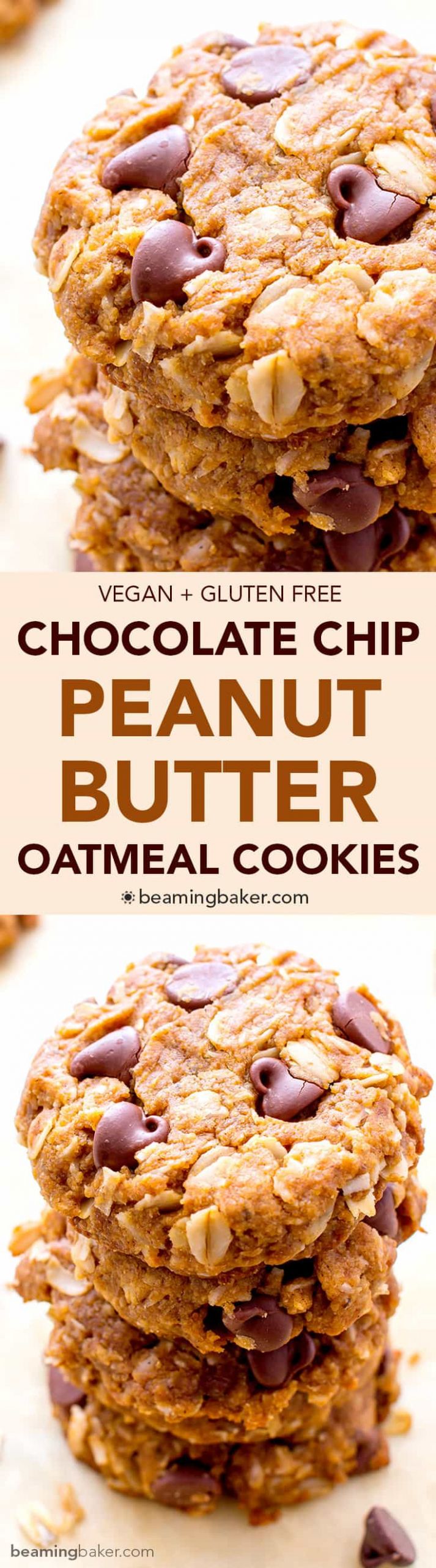 Vegan Gluten Free Peanut Butter Cookies
 peanut butter chocolate chip cookies v
