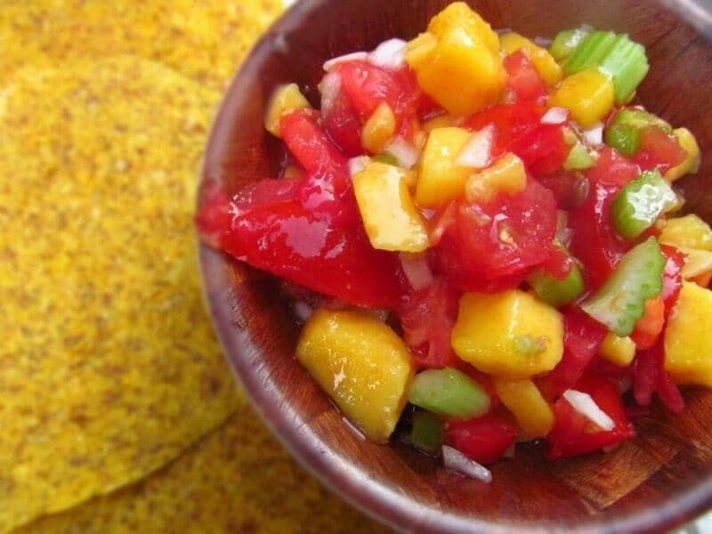 Vegan Salsa Recipe
 Raw Vegan Mango Tomato Salsa Recipe [Raw Vegan Taco Night