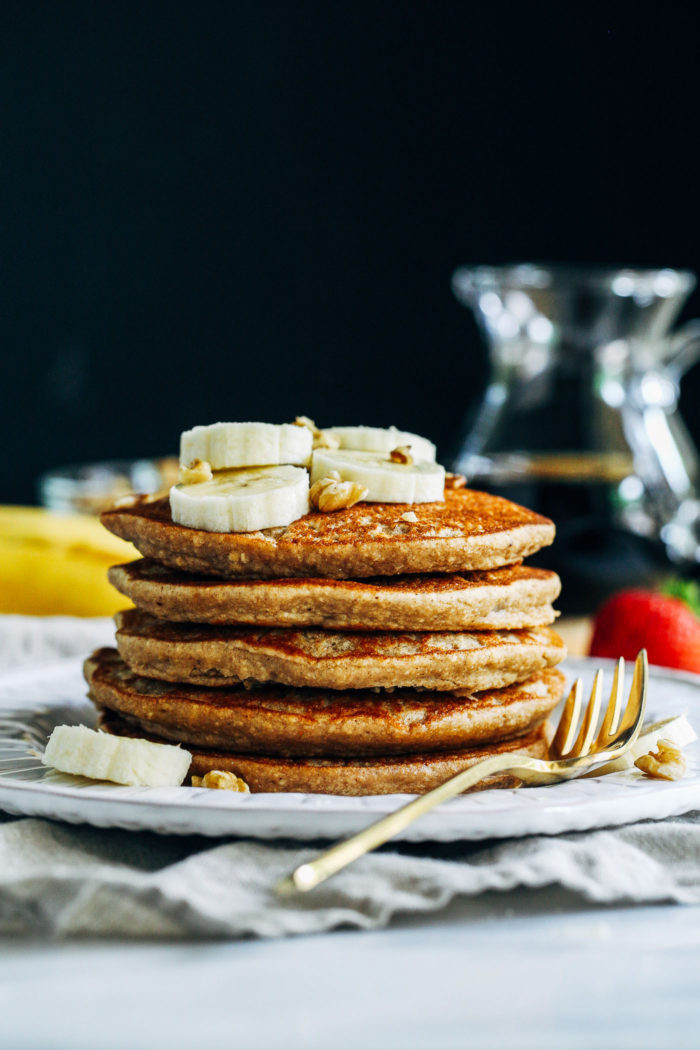 Vegetarian Banana Pancakes Recipe
 Vegan Banana Nut Blender Pancakes Making Thyme for Health