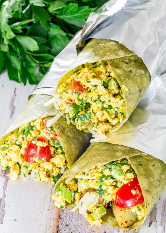 Vegetarian Breakfast Burrito Recipes
 Vegan Tofu Breakfast Burritos Jo Cooks