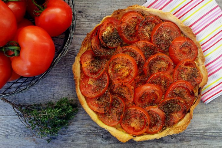 Vegetarian Flan Recipes
 Mediterranean Tomato Tart Veganuary
