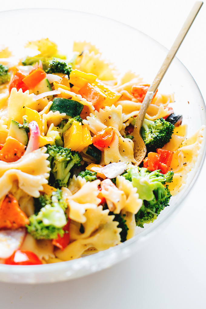 Vegetarian Macaroni Salad
 Trippy Vegan Rainbow Pasta Salad