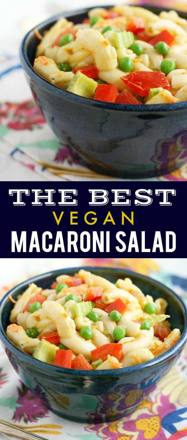 Vegetarian Macaroni Salad
 Vegan Macaroni Salad The Pretty Bee