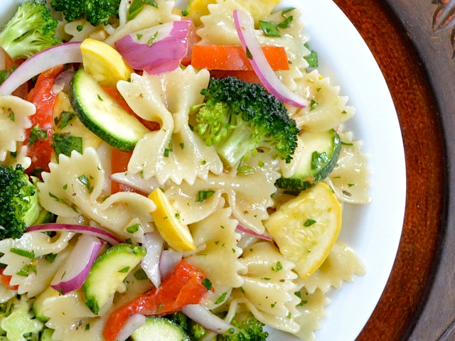 Vegetarian Macaroni Salad
 Jenn s Food Blog Summer Veggie & Chicken Pasta Salad