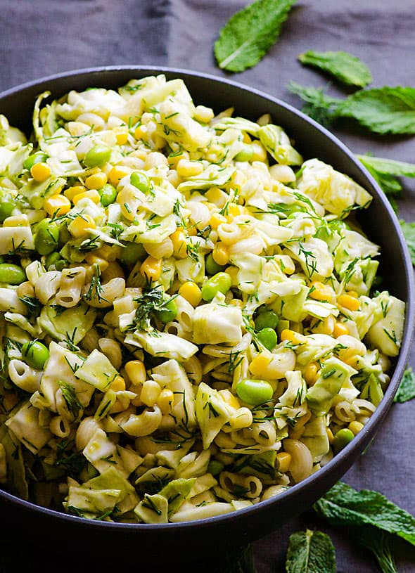Vegetarian Macaroni Salad
 Coleslaw Macaroni Salad iFOODreal Healthy Family Recipes