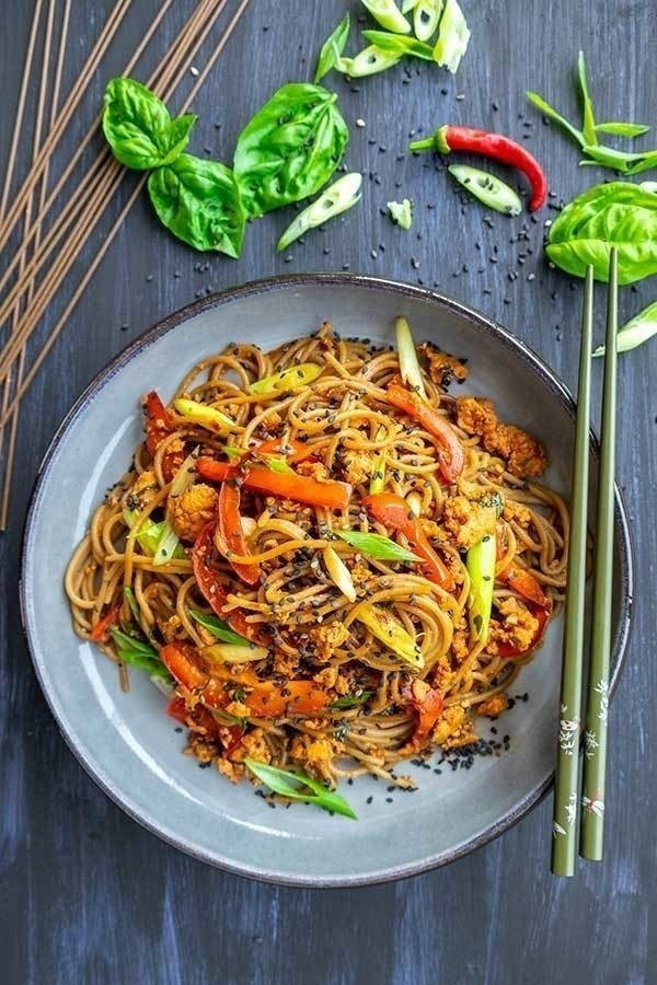 Vegetarian Soba Noodles
 Spicy Soba Noodles · How To Cook Noodles · Recipes on Cut