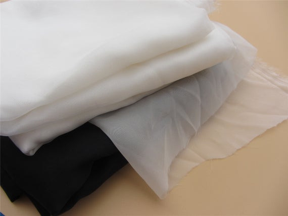 Veil Material Wedding
 white wedding veil chiffon fabric like Silk Veil Bridal
