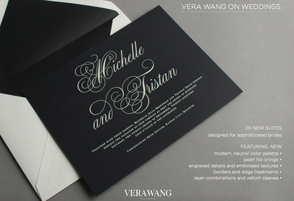 Vera Wang Wedding Invitations
 Wedding Invitations Custom Letterpress and other Fine
