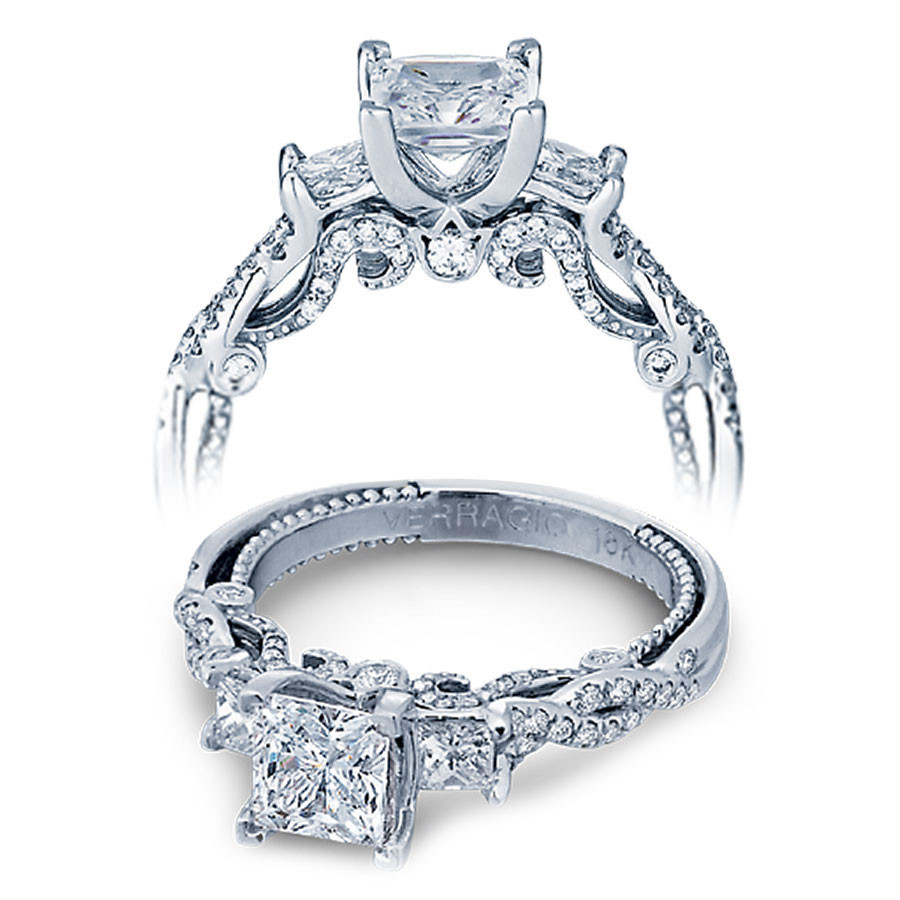 Verragio Wedding Rings
 Verragio Engagement Rings Gold 0 55ctw Diamond Setting