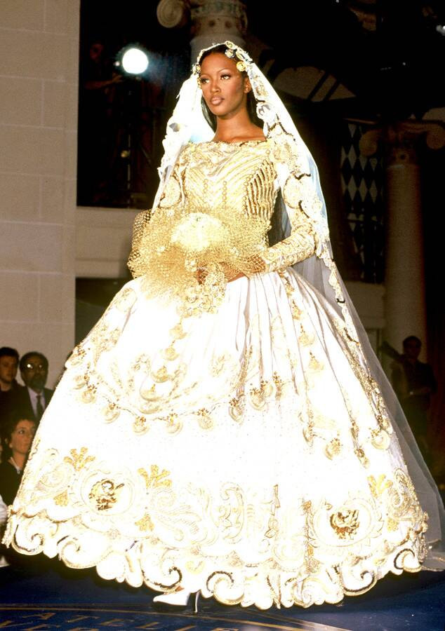 Versace Wedding Dresses
 Gianni Versace 1992 from Most Show Stopping Wedding Gowns