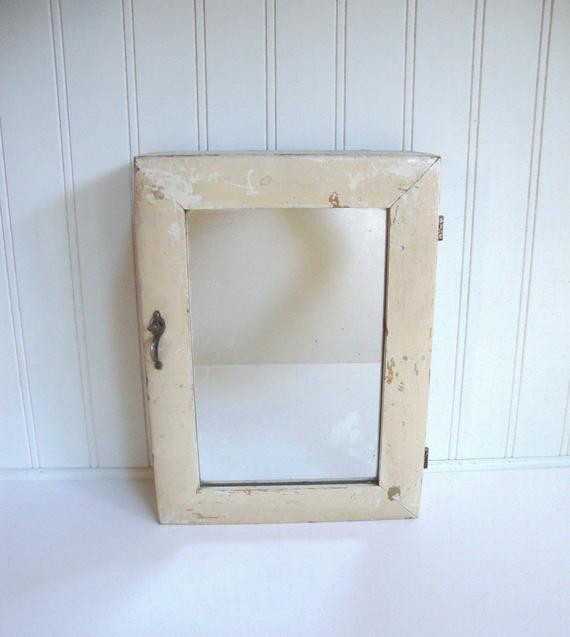 Vintage Bathroom Medicine Cabinet
 VINTAGE MEDICINE CABINET Mirror Bathroom Wood by