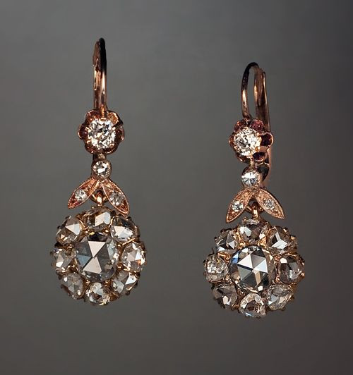 Vintage Diamond Earrings
 Antique Jewelry