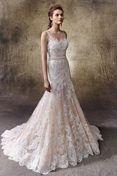 Vintage Inspired Lace Wedding Dresses
 Lotus Enzoani in 2019